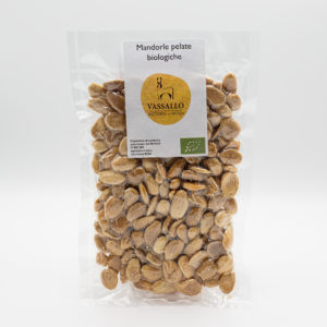 Amandes décortiquées biologiques grillées de Sicile